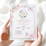 Rosa Butterfly Bat mitzvah Blommigt Inbjudningar<br><div class="desc">Bat mitzvah Blommigt av  Rosa Butterfly-inbjudan | Bat mitzvah inbjudan till  Rosa Blommigt  | Inbjudan till Hebrew Girl Religiösa Firande | Bat mitzvah inbjudan till den judiska traditionen | Dotter till Torah-inbjudan</div>