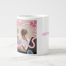 Rosa Butterfly Best Grandma and Grandchildren Jumbo Mugg
