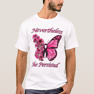 Rosa Butterfly Breast Cancer T Shirt
