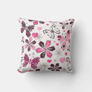 Rosa Butterfly | Dekorativ Kudde