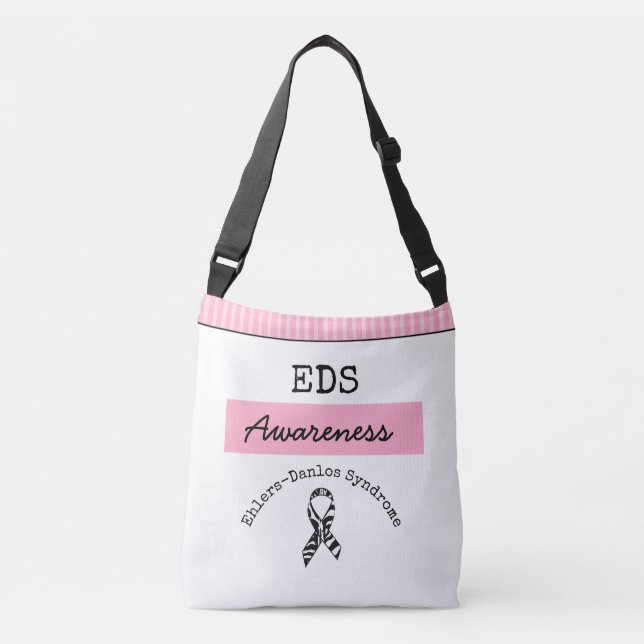 Rosa Butterfly Ehlers-Danlos syndrome EDS bag Axelväska (Framsida)