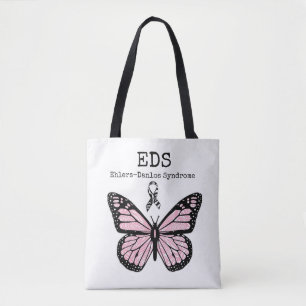 Rosa Butterfly Ehlers-Danlos syndrome EDS bag Tygkasse