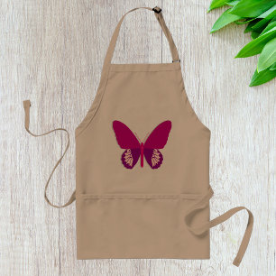 Rosa Butterfly Insekt Apron Förkläde