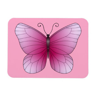 Rosa Butterfly Magnet