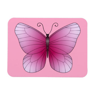 Rosa Butterfly Magnet
