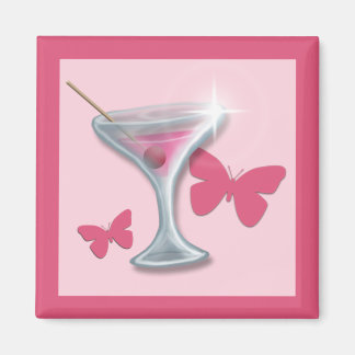 Rosa Butterfly Martini magnet