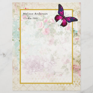 Rosa Butterfly och Shabby Vintage Ro