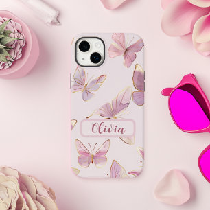 Rosa Butterfly Personlig iphone case