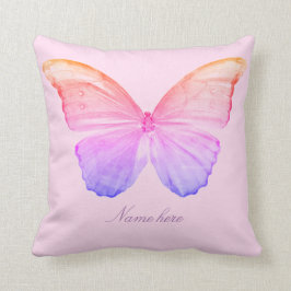 Rosa Butterfly Pillow Kudde