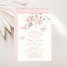 Rosa Butterfly Quinceañera