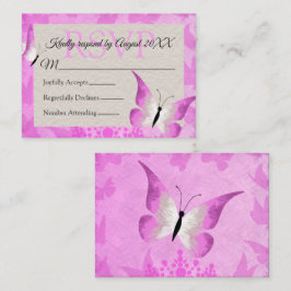 Rosa Butterfly Quinceañera OSA kort