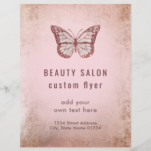 rosa butterfly reklamblad