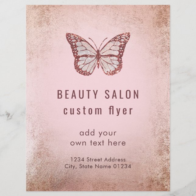 rosa butterfly reklamblad (Framsidan)