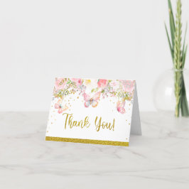 Rosa butterfly tack kort