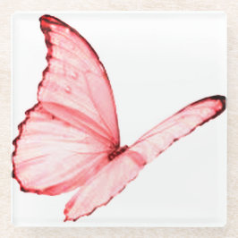 Rosa Butterfly Underlägg