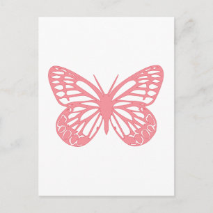 Rosa Butterfly Vykort