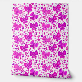 Rosa Butterfly Wall Papper
