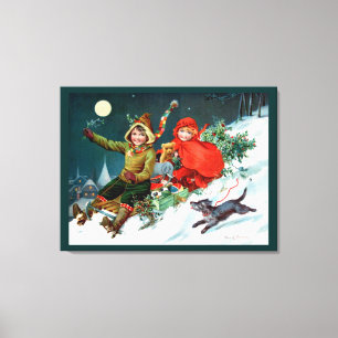 Rosa C. Petherick: Julköp Canvastryck