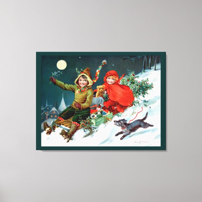 Rosa C. Petherick: Julköp Canvastryck (Framsida)