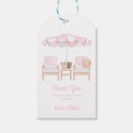 Rosa Cabana Bachelorette Helg | Tack Gift Presentetikett
