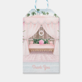 Rosa Cabana Bachelorette Helg | Tack Gift Presentetikett