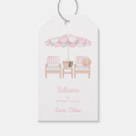Rosa Cabana Bachelorette Helg | Välkomsthälsning Presentetikett