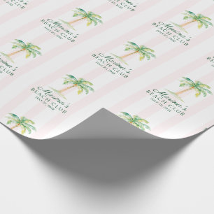 Rosa Cabana-ränder Palm Beach Club Presentpapper