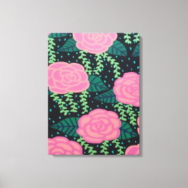 Rosa Cabbage Ro Canvastryck