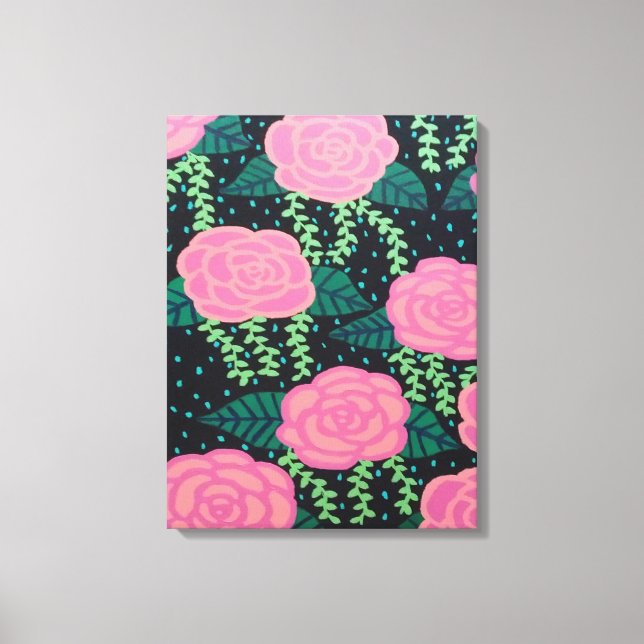 Rosa Cabbage Ro Canvastryck (Framsida)
