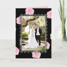 Rosa Cabbage Ro och Black Snöre Bröllop