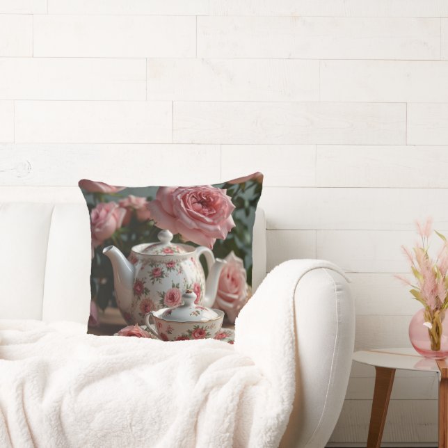 Rosa Cabbage Ro Tea Dekorativ kudde (Soffa)