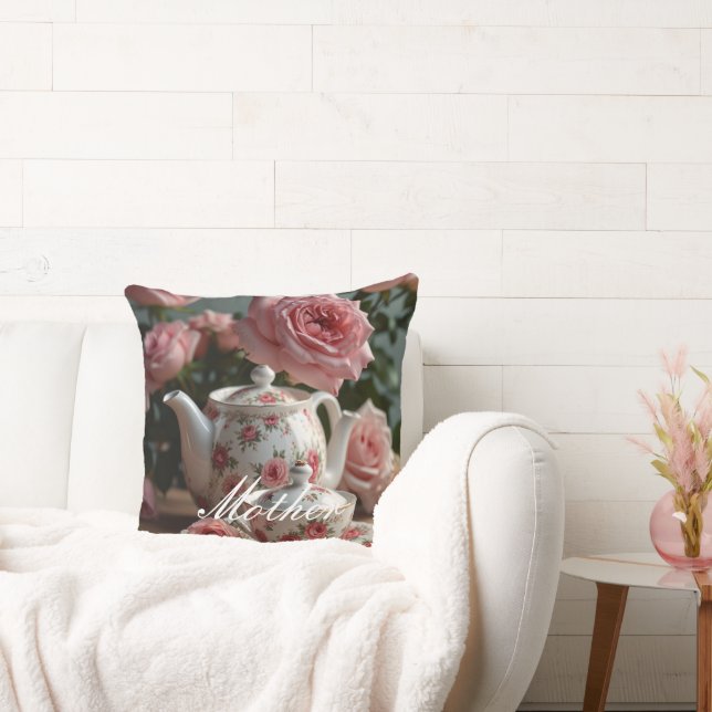 Rosa Cabbage Ro Tea Dekorativ kudde (Soffa)