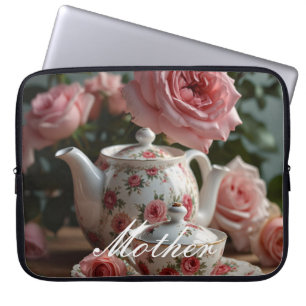 Rosa Cabbage Ro Tea Laptop Fodral