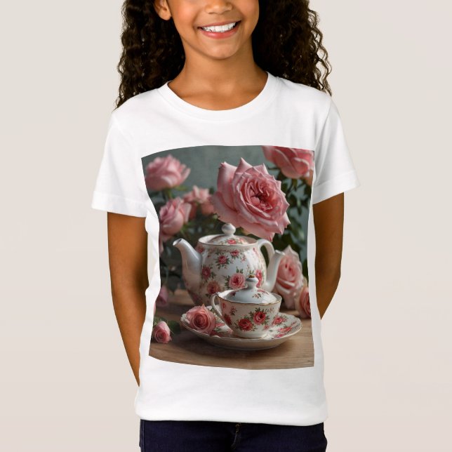 Rosa Cabbage Ro Tea T-Shirt (Framsida)