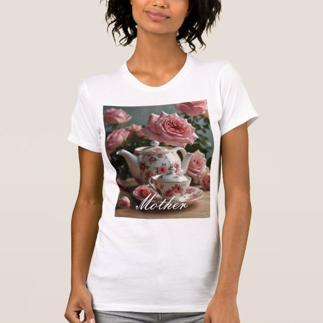 Rosa Cabbage Ro Tea T Shirt (Framsida)