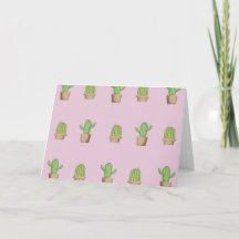 Rosa Cactus Greeting Card