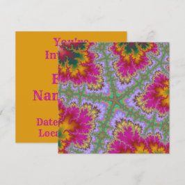 Rosa Cactus Starfish Inbjudningar