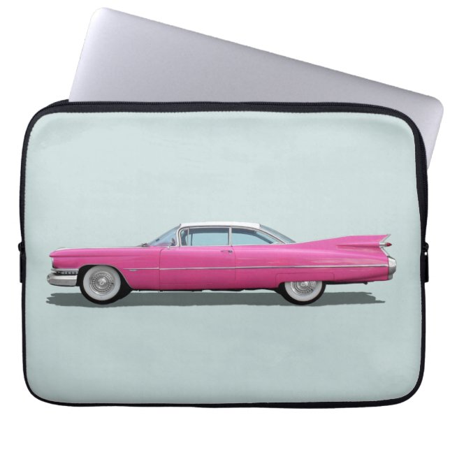 ROSA CADDY CLASSIC CAR RETRO LAPTOP SLEEVE (Framsidan)