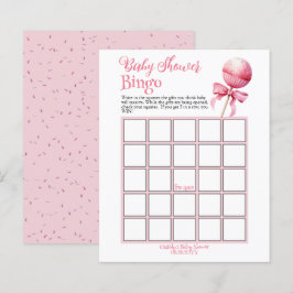 Rosa Cake Pop Baby Shower Bingo Game