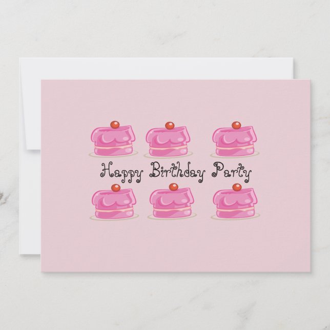 Rosa Cakes om en inbjudan till en födelsedag i Par (Framsida)