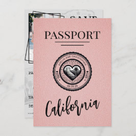 Rosa California Passport Spara datum Spara Datumet