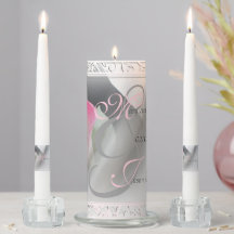 Rosa Calla Lily Flourish Pillar Candle