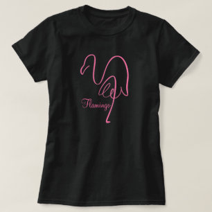 Rosa Calligraphy Flamingo T-Shirt