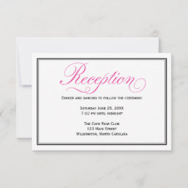 Rosa Calligraphy Script-bröllopskort Inbjudningar