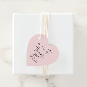 Rosa Calligraphy Tack Wedding Favor-Märkre Gåvor Etiketter
