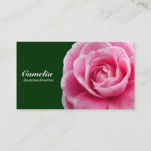 Rosa Camelia II - Mörk grönt 003300 Visitkort