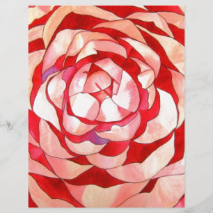Rosa Camellia-abstrakten konsmålning