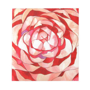 Rosa Camellia-abstrakten konsmålning Anteckningsblock