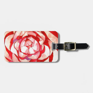 Rosa Camellia-abstrakten konsmålning Bagagebricka