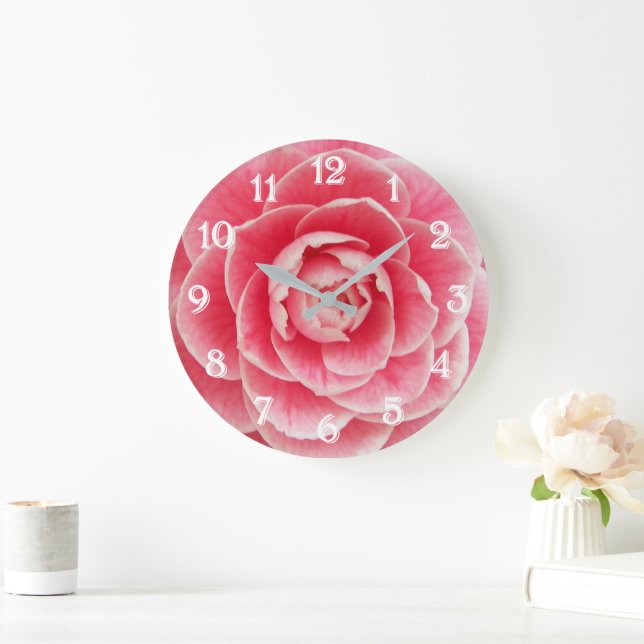 Rosa Camellia Blommande Blomma Stor Klocka (Hem)
